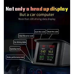 OBDSPACE P10 - car on-board computer - OBD2 scanner - digital - speed / fuel consumption / temperature gaugeDiagnosis