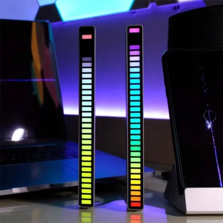 RGB farverigt rør - LED strip - USB - Bluetooth - stemme / musik rytme lampe