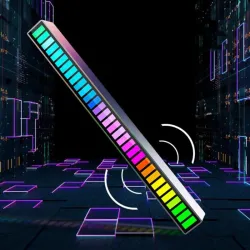 RGB farverigt rør - LED strip - USB - Bluetooth - stemme / musik rytme lampe