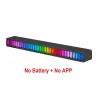 RGB farverigt rør - LED strip - USB - Bluetooth - stemme / musik rytme lampe