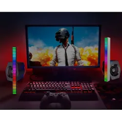 RGB farverigt rør - LED strip - USB - Bluetooth - stemme / musik rytme lampe