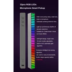 RGB farverigt rør - LED strip - USB - Bluetooth - stemme / musik rytme lampe