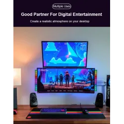 RGB farverigt rør - LED strip - USB - Bluetooth - stemme / musik rytme lampe