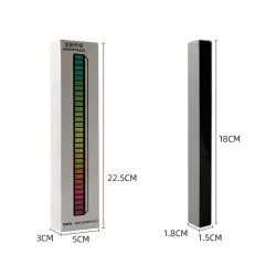 RGB fargerik rør - LED stripe - USB - Bluetooth - stemme / musikk rytmelampe