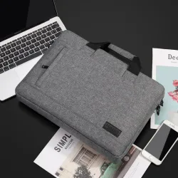 Beschermende laptophoes - waterdicht - met handvat / schouderriem / rits - voor Macbook ProComputer & Laptops