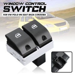 Bil elektrisk vinduskontrollbryter - for VW / Polo 9N / Seat / Ibiza / Cordoba