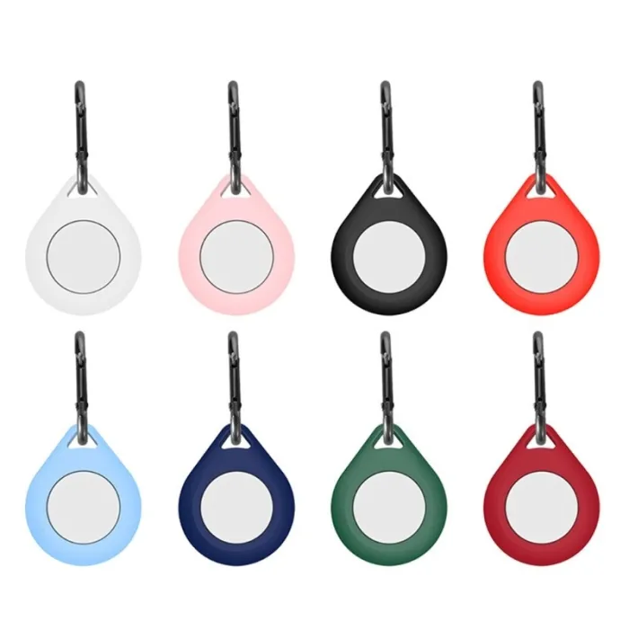 Silikonskydd - för AirTags / Bluetooth tracker - med karbinhake