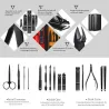 Set manicure/pedicure professionale - 15 pezzi