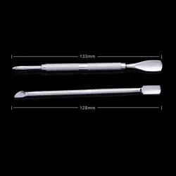 Cuticle clippers - død hudfjernerstift - rustfrit stål - 3 stk