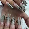 Klemmclips für Verlängerungen - für Acryl-/Gelnägel - Edelstahl