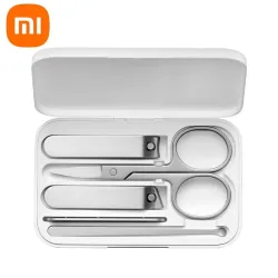 XIAOMI Mijia - zestaw do manicure / pedicure - obcinacz do paznokci / nożyczki - stal nierdzewna - 5 sztukClippers & Trimmers