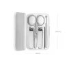 XIAOMI Mijia - manicure / pedicure sæt - negleklipper / saks - rustfrit stål - 5 stk.