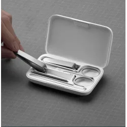 XIAOMI Mijia - set de manucure / pédicure - coupe-ongles / ciseaux - acier inoxydable - 5 pièces
