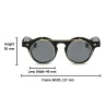 Vintage flip-up solbriller - steampunk-stil - dobbeltlag - unisex