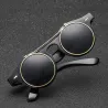 Vintage flip-up solbriller - steampunk-stil - dobbeltlag - unisex