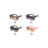 Trendy store solbriller - tonet - med gyllen metalldekor - unisex