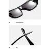 Trendy store solbriller - tonet - med gyllen metalldekor - unisex