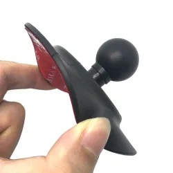Przyssawka deski rozdzielczej samochodu - okrągła płytka - z taśmą samoprzylepną - mocowanie do GoPro / GPS / SmartfonówUchwyty