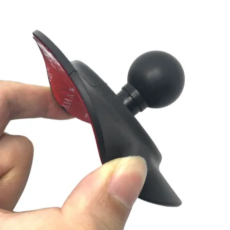 Przyssawka deski rozdzielczej samochodu - okrągła płytka - z taśmą samoprzylepną - mocowanie do GoPro / GPS / SmartfonówUchwyty