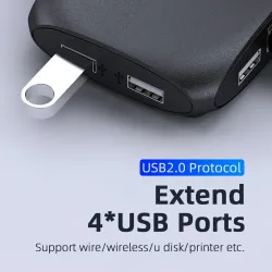 HDMI KVM-svitsj - med forlenger - 4 USB 2.0 - 4K30Hz 1080P60Hz