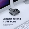 KVM-switch - USB 2.0 / 3.0 - för Windows 10 / PC / tangentbord / mus / skrivare - delning / parning