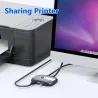 Switch KVM - USB 2.0 / 3.0 - per Windows 10 / PC / tastiera / mouse / stampante - condivisione / abbinamento