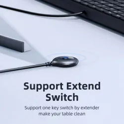KVM-switch - USB 2.0 / 3.0 - för Windows 10 / PC / tangentbord / mus / skrivare - delning / parning