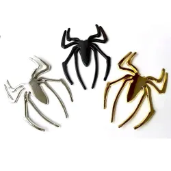3D-spin - metalen autostickerStickers