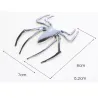3D-spin - metalen autostickerStickers
