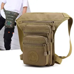 Borsa piccola tattica/militare - con cintura in vita / gamba / tracolla - nylon