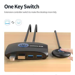 Switch KVM - USB 2.0 / 3.0 - per Windows 10 / PC / tastiera / mouse / stampante - condivisione / abbinamento