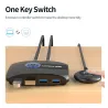 Commutateur KVM - USB 2.0 / 3.0 - pour Windows 10 / PC / clavier / souris / imprimante - partage / appairage