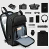 MochilasBolso de hombro de moda para computadora portátil - mochila con puerto de carga USB - resistente al agua