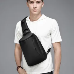 Sac à bandoulière à la mode - sac à dos pour iPad 9,7" - avec port de chargement USB - étanche