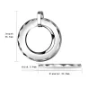 CollaresColgante de tungsteno redondo de moda - con collar de acero de titanio