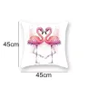 Fundas de cojinesFunda de cojín decorativa - con flamenco rosa - 45*45cm