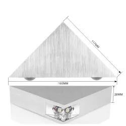 ApliquesAplique moderno - forma de triángulo - aluminio - LED - 3W