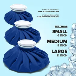 Sacs de glace médicaux - thérapie par le froid - réutilisables - blessures sportives / douleurs musculaires / soulagement de la