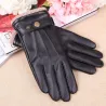 Gants d'hiver noirs - avec fonction écran tactile - cuir
