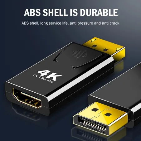 Conversor DP para HDMI - adaptador - 4K - para PC / TV / projetores