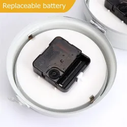 RelojesReloj de pared antiguo - doble cara - hierro blanco