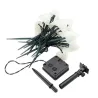 Solar string lys - LED - med pinde - vandtæt - svampe formet