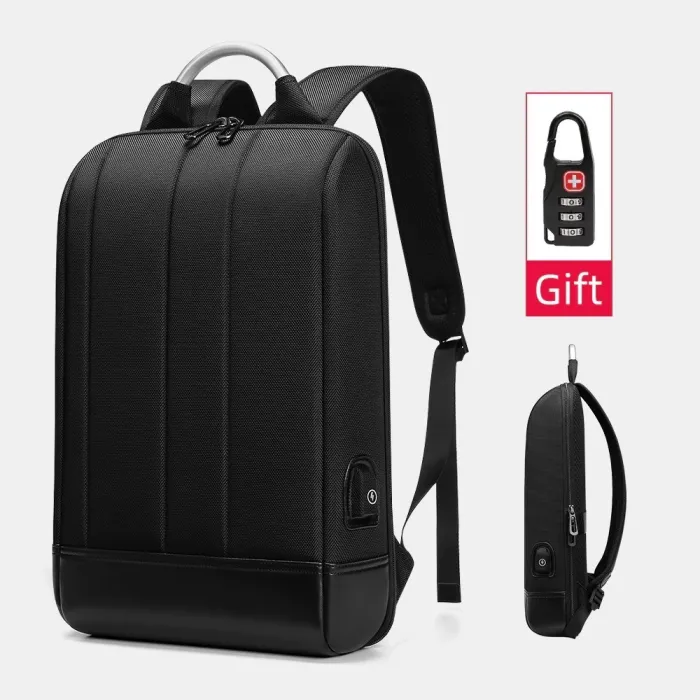 Elegante laptoprugzak - extra dun - waterdicht - met USB-oplaadpoortRugzakken