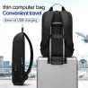 Elegant laptop-ryggsekk - ekstra tynn - vanntett - med USB-ladeport