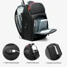 Sac à bandoulière multifonction - sac à dos pour ordinateur portable 9,7" - avec port de chargement USB - étanche