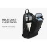 Fasjonabel crossbody-veske - ryggsekk for 9,7" iPad - med USB-ladeport - vanntett
