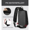 Sac à bandoulière à la mode - sac à dos pour iPad 9,7" - avec port de chargement USB - étanche