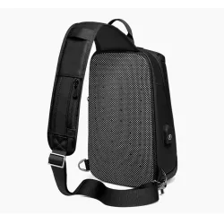 Trendig crossbody-väska - ryggsäck för 9,7" iPad - med USB-laddningsport - vattentät