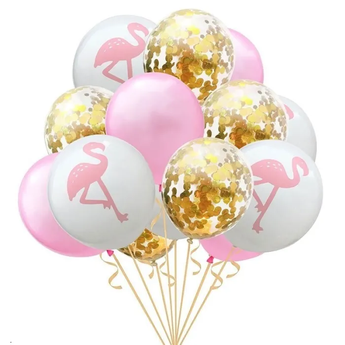 Hawaiifest / födelsedagsfest / bröllopsdekorationer - flamingo / ananas / girlanger / ballonger