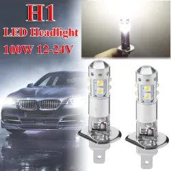 Reflektor samochodowy - żarówka LED - 6000K - H1 - 80W - 2 sztukiH1